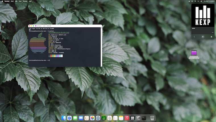 Screen showing a macOS desktop